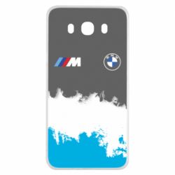 Чехол для Samsung J7 2016 BMW logo and gray background - PrintSalon