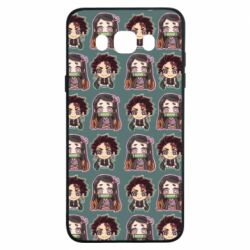 Чехол для Samsung J7 2016 Cute Tanjiro with Nezuko - PrintSalon