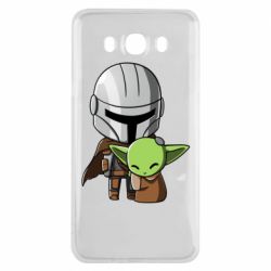 Чехол для Samsung J7 2016 Din Djarin And The Child