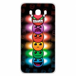 Чохол для Samsung J7 2016 Geometry Dash Levels - PrintSalon