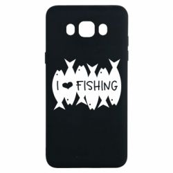 Чохол для Samsung J7 2016 I Love Fishing - PrintSalon
