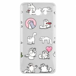Чехол для Samsung J7 2016 Кот Саймона эмоции