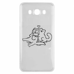 Чехол для Samsung J7 2016 Кот Саймона Любовь - PrintSalon
