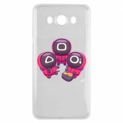 Чехол для Samsung J7 2016 Милые солдаты из игры в кальмара - PrintSalon
