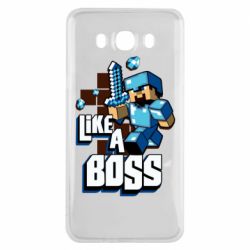 Чехол для Samsung J7 2016 Minecraft Like a Boss - PrintSalon