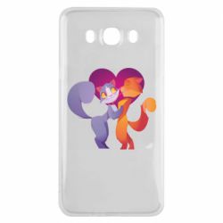 Чехол для Samsung J7 2016 Парочка. Котики