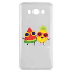 Чехол для Samsung J7 2016 Pineapple with watermelon