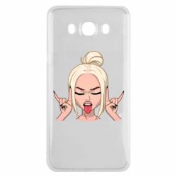 Чехол для Samsung J7 2016 Punk Girl - PrintSalon