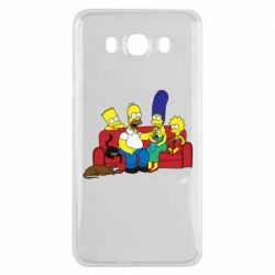 Чехол для Samsung J7 2016 Simpsons At Home - PrintSalon