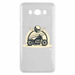 Чехол для Samsung J7 2016 Skull and Bike - PrintSalon