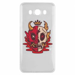 Чехол для Samsung J7 2016 Skull face - PrintSalon