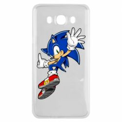 Чехол для Samsung J7 2016 Sonic and the jump - PrintSalon