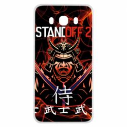 Чехол для Samsung J7 2016 Standoff Samurai And Fire - PrintSalon