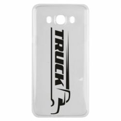 Чехол для Samsung J7 2016 Truck simple art - PrintSalon