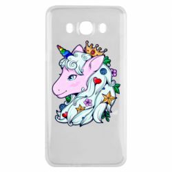 Чехол для Samsung J7 2016 Unicorn Princess - PrintSalon