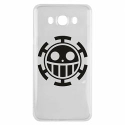 Чехол для Samsung J7 2016 Ван Пис флаг Трафальгара - PrintSalon