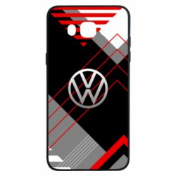 Чехол для Samsung J7 2016 Volkswagen logo and abstraction - PrintSalon