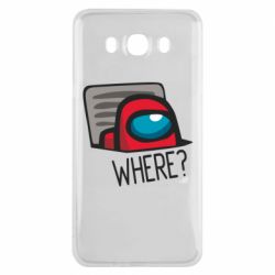 Чехол для Samsung J7 2016 Where? ( Among Us ) - PrintSalon