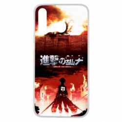 Чехол для Samsung M30 Attack of the Titans - PrintSalon
