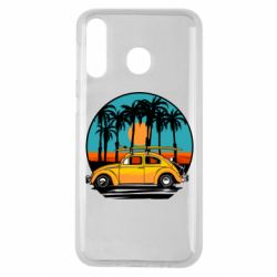 Чехол для Samsung M30 Car and sunset - PrintSalon