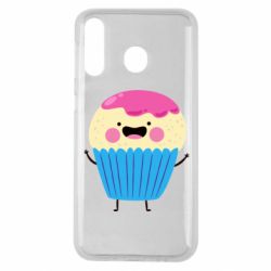 Чехол для Samsung M30 Funny cupcake with smile - PrintSalon