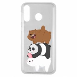 Чехол для Samsung M30 Гризли Панда и Белый - PrintSalon