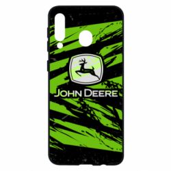 Чохол для Samsung M30 John Deere and green background - PrintSalon