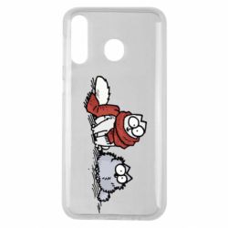 Чехол для Samsung M30 Кот Саймона Зима - PrintSalon