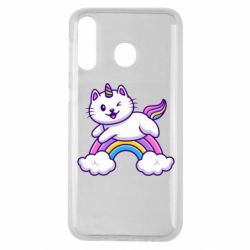 Чехол для Samsung M30 Котик-единорог