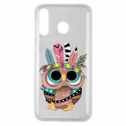 Чехол для Samsung M30 Little owl with feathers - PrintSalon