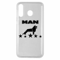 Чехол для Samsung M30 Man lion and stars - PrintSalon