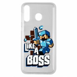 Чехол для Samsung M30 Minecraft Like a Boss - PrintSalon