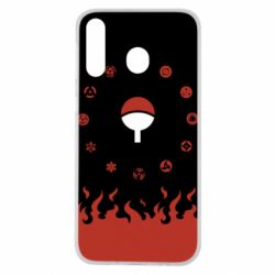 Чехол для Samsung M30 Naruto Sasuke Uchiha Sharingan - PrintSalon