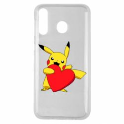 Чехол для Samsung M30 Pikachu Heart - PrintSalon