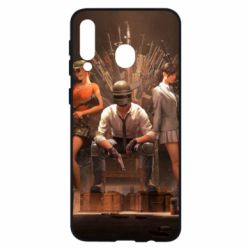 Чехол для Samsung M30 Pubg on the throne - PrintSalon