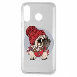 Чехол для Samsung M30 Pug And Coffee - PrintSalon
