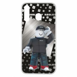 Чохол для Samsung M30 Roblox And Metal Logo - PrintSalon