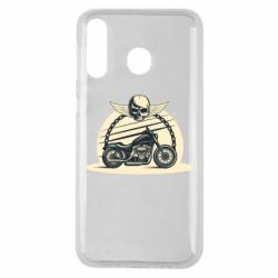 Чехол для Samsung M30 Skull and Bike - PrintSalon