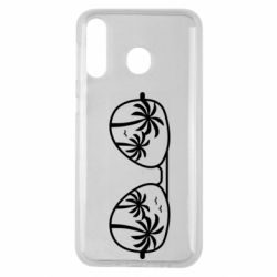 Чехол для Samsung M30 Sunglasses And Palm Trees - PrintSalon