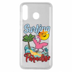Чехол для Samsung M30 Surfing Paradise Flamingo - PrintSalon