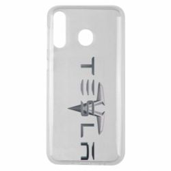 Чехол для Samsung M30 Tesla Car logo - PrintSalon