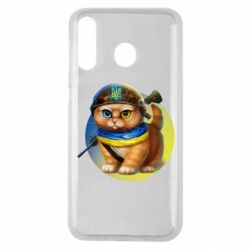 Чехол для Samsung M30 Военный котик - PrintSalon