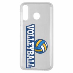Чехол для Samsung M30 Volleyball text and ball - PrintSalon