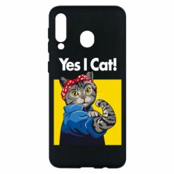 Чехол для Samsung M30 Yes I Cat - PrintSalon
