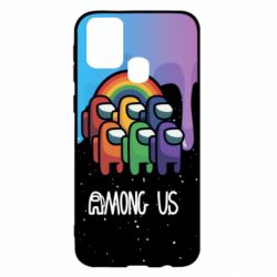 Чехол для Samsung M31 Among Us art paints - PrintSalon