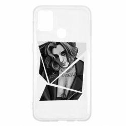 Чехол для Samsung M31 Black and white Damiano - PrintSalon