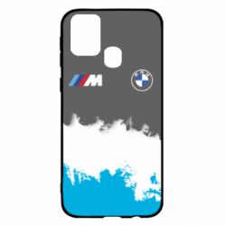 Чехол для Samsung M31 BMW logo and gray background - PrintSalon