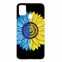 Чехол для Samsung M31 Большой подсолнух Украина - PrintSalon