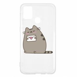 Чехол для Samsung M31 Cat with a letter - PrintSalon