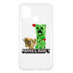 Чехол для Samsung M31 Creeper and Cat - PrintSalon